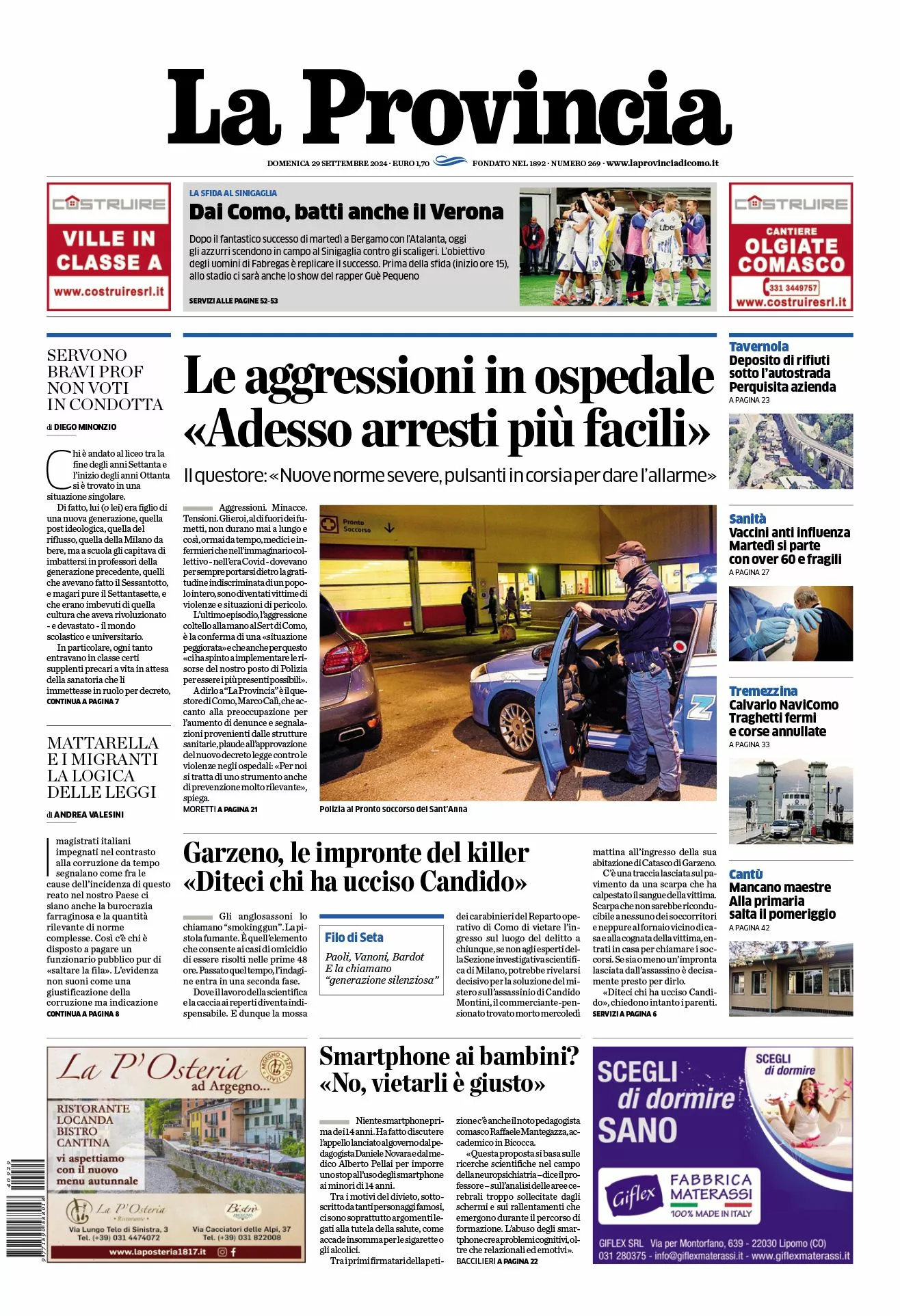 Prima-pagina-la-provincia-oggi-oggi-edizione-del-2024-09-29