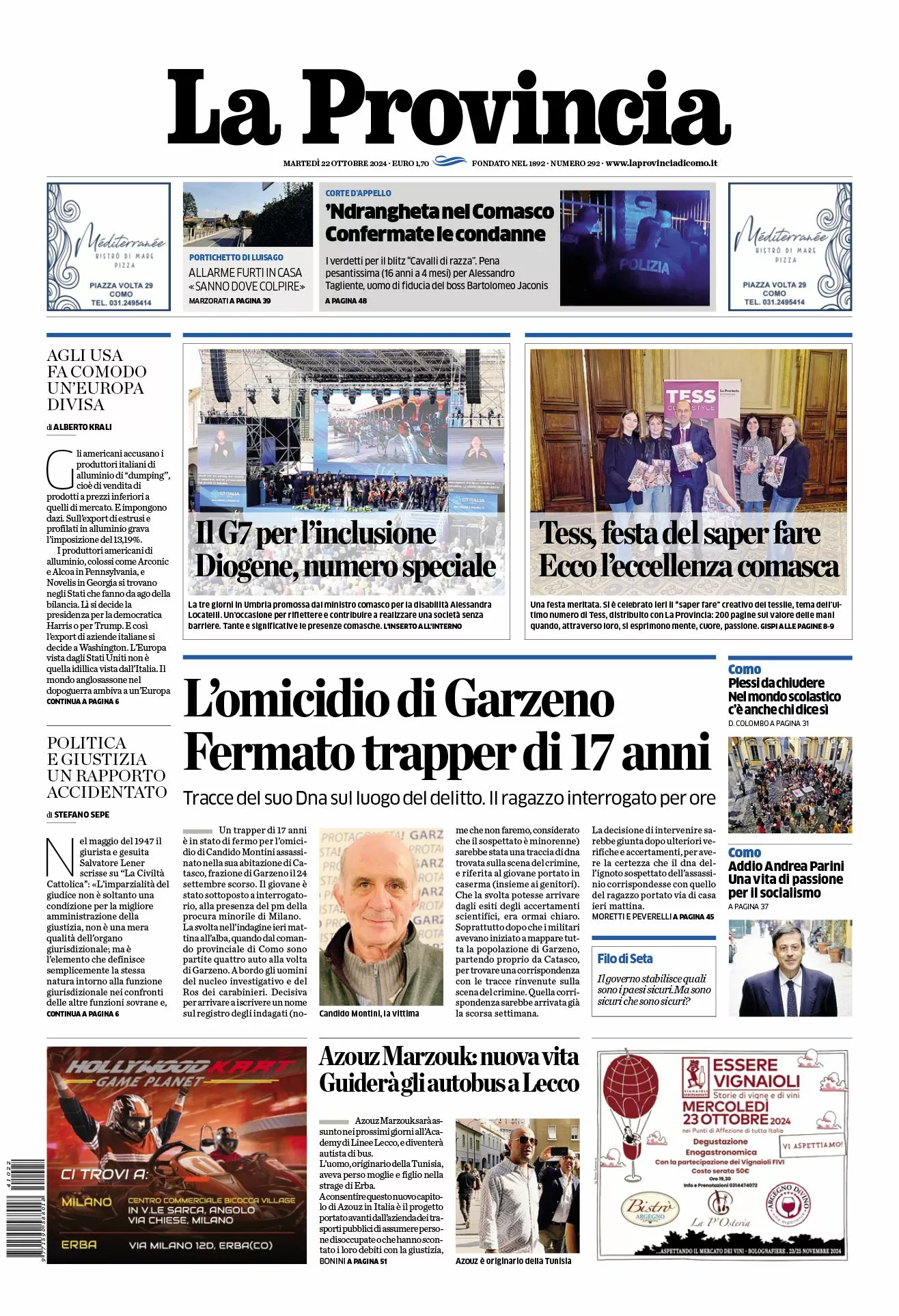 Prima-pagina-la-provincia-oggi-oggi-edizione-del-2024-10-22