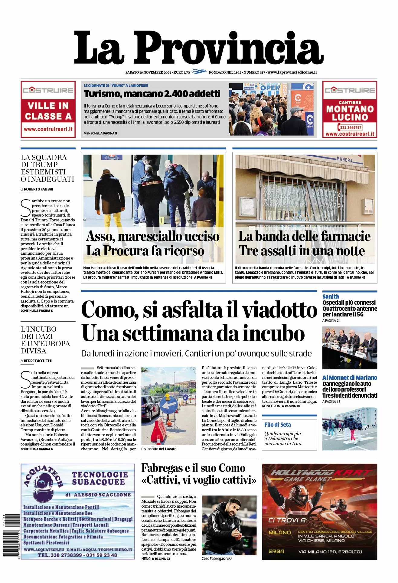 Prima-pagina-la-provincia-oggi-oggi-edizione-del-2024-11-16