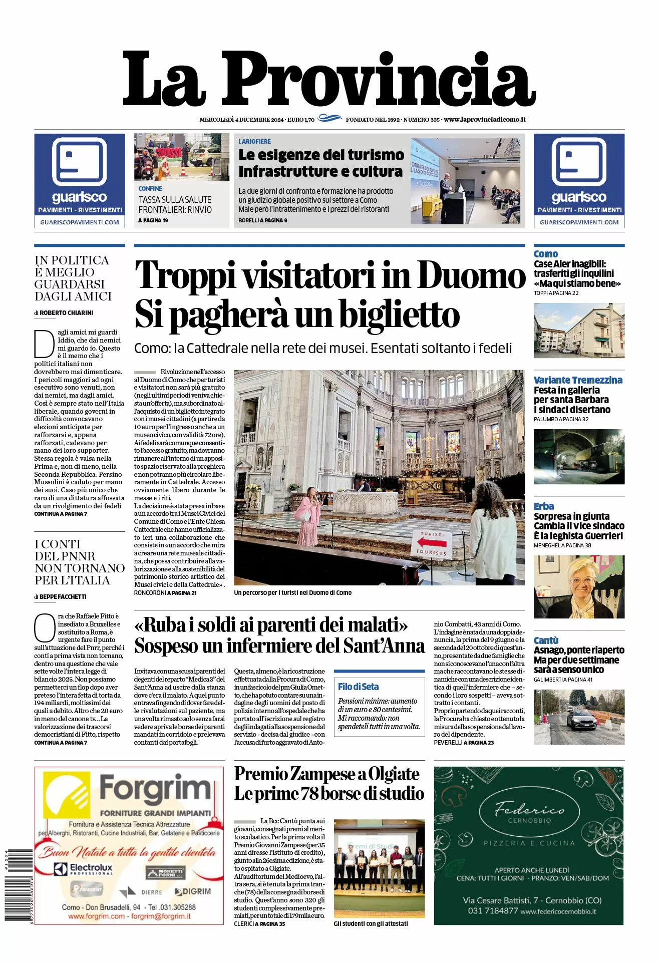 Prima-pagina-la-provincia-oggi-oggi-edizione-del-2024-12-04