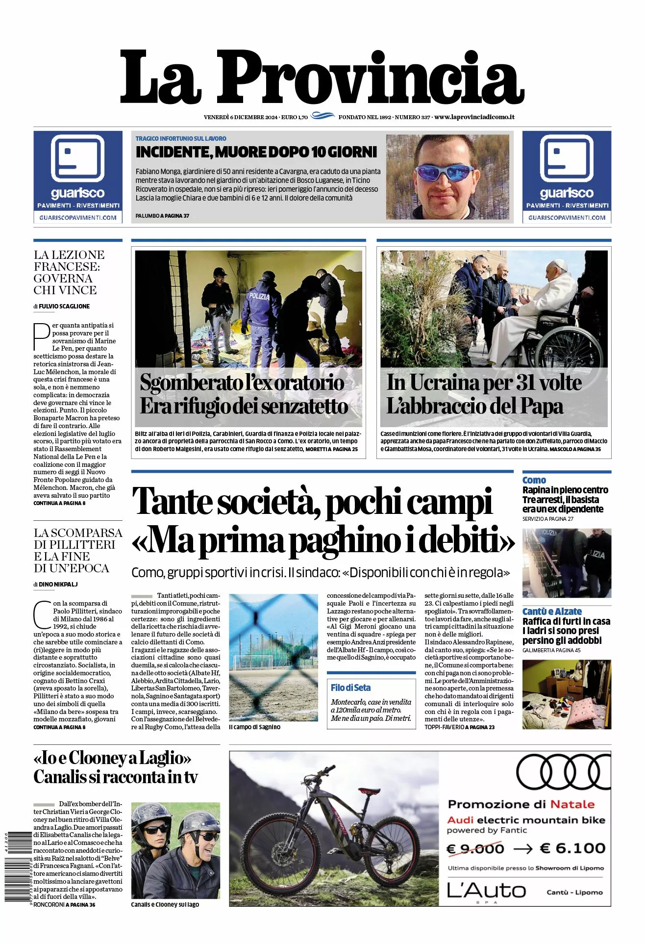 Prima-pagina-la-provincia-oggi-oggi-edizione-del-2024-12-06