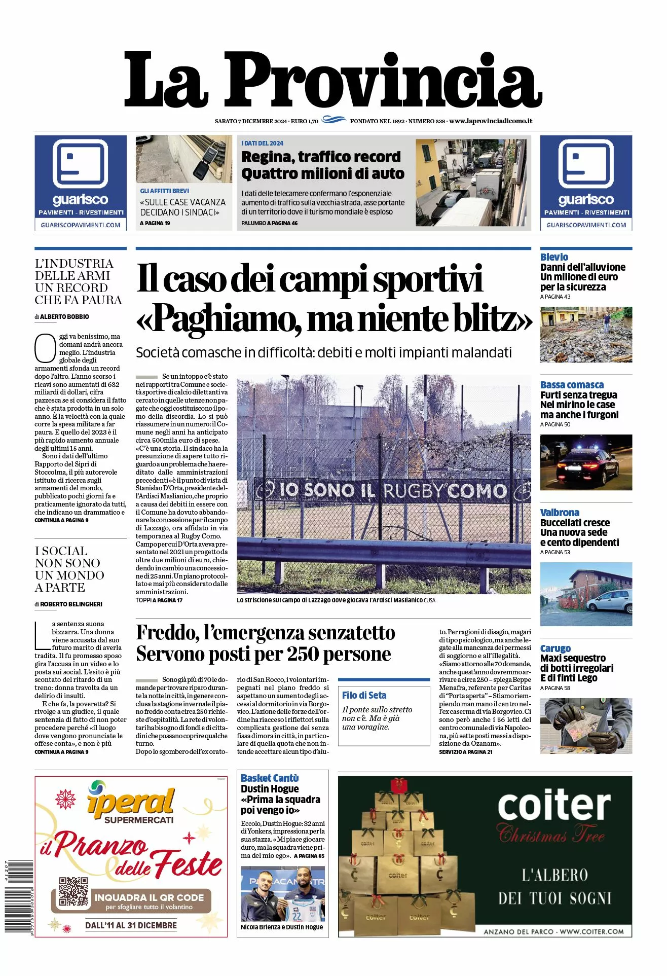 Prima-pagina-la-provincia-oggi-oggi-edizione-del-2024-12-07