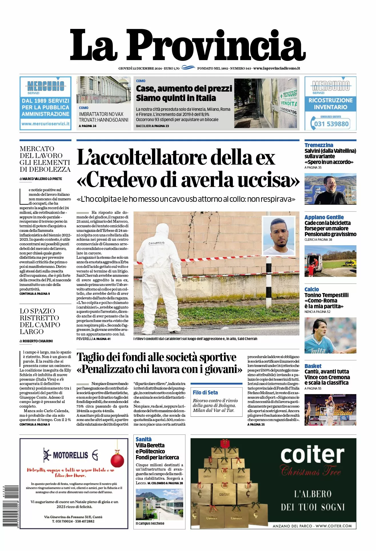 Prima-pagina-la-provincia-oggi-oggi-edizione-del-2024-12-12