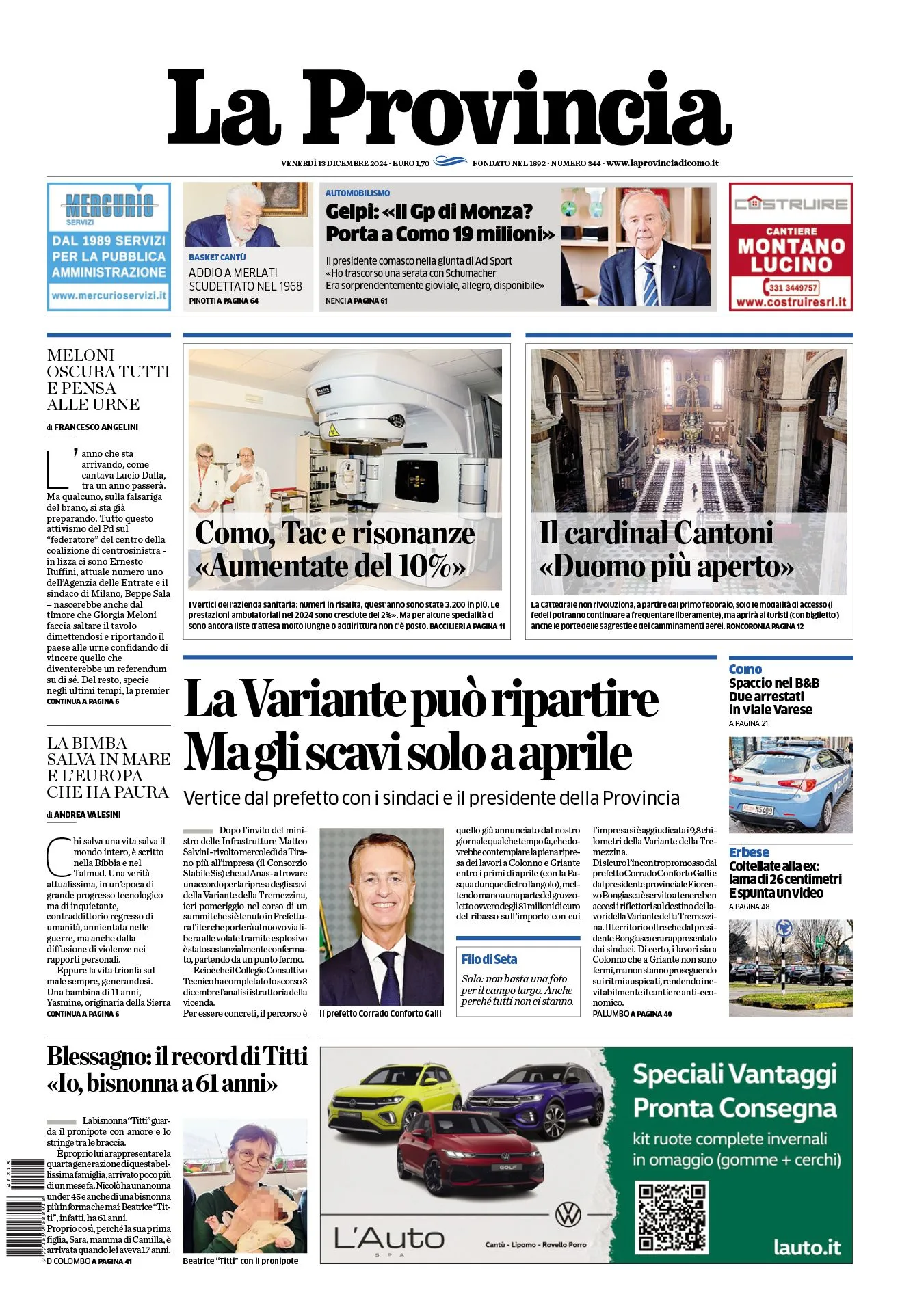 Prima-pagina-la-provincia-oggi-oggi-edizione-del-2024-12-13