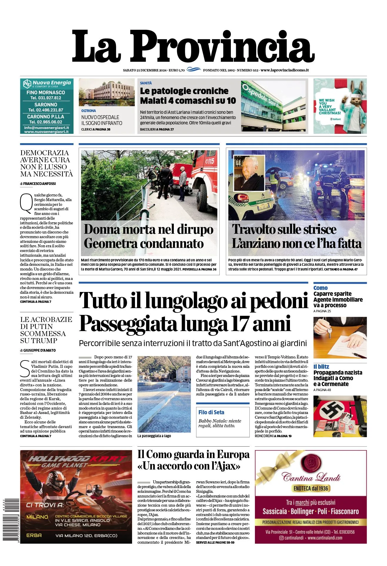 Prima-pagina-la-provincia-oggi-oggi-edizione-del-2024-12-21