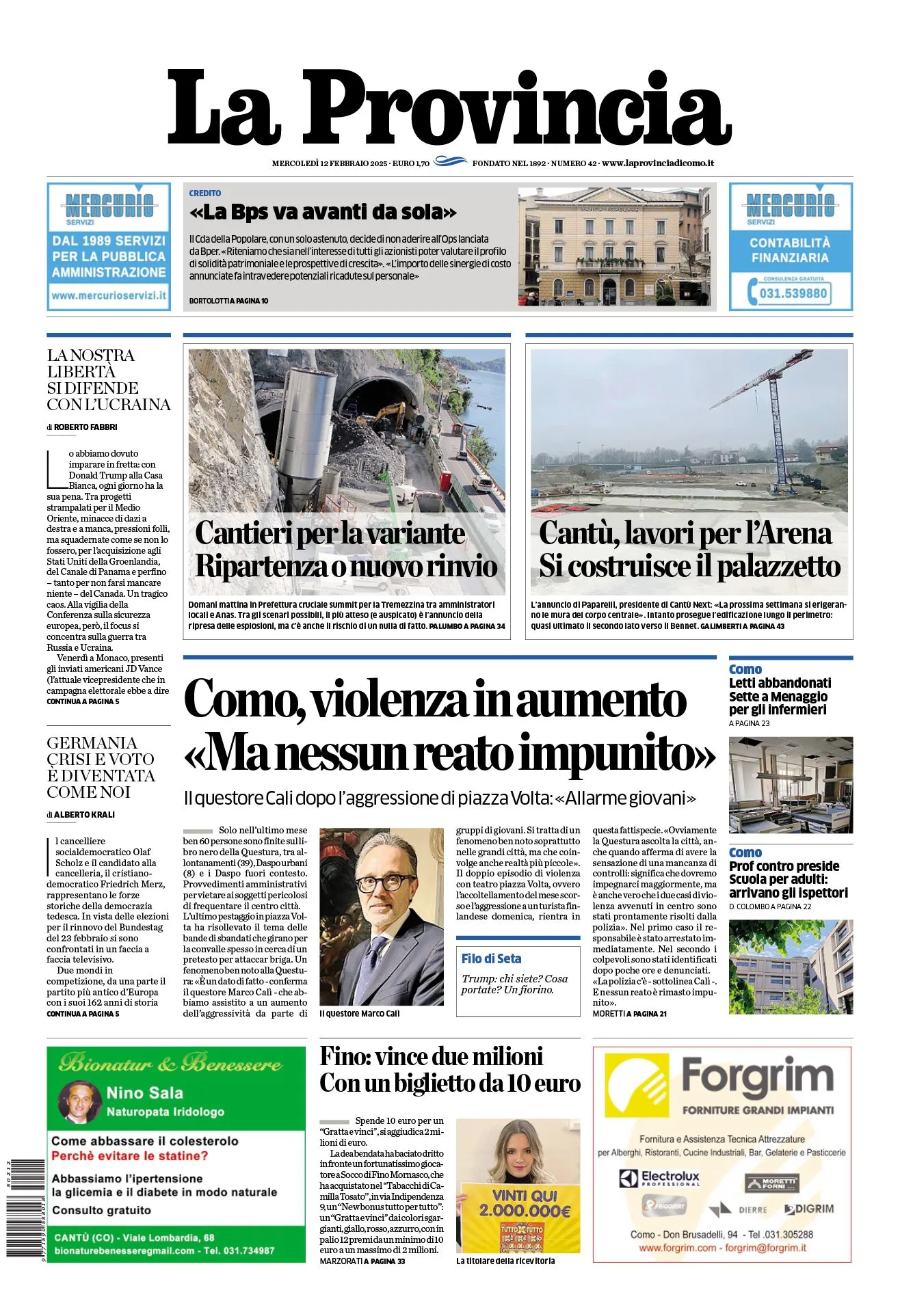 Prima-pagina-la-provincia-oggi-oggi-edizione-del-2025-02-12