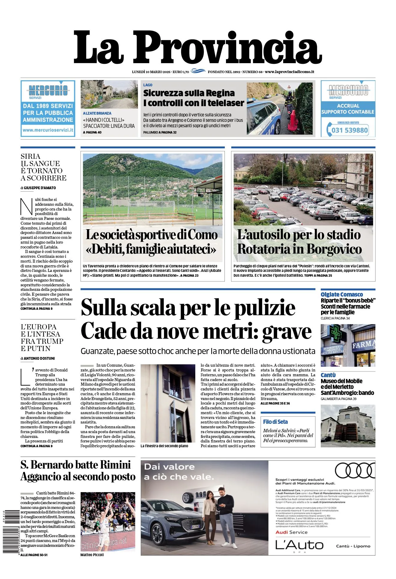 Prima-pagina-la-provincia-oggi-oggi-edizione-del-2025-03-10