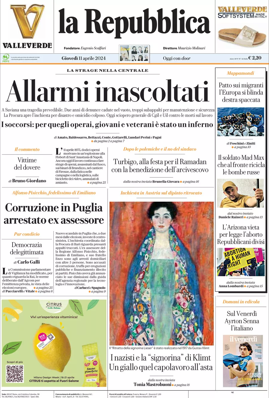 Prima-pagina-la-repubblica-edizione-di-oggi-11-04-2024