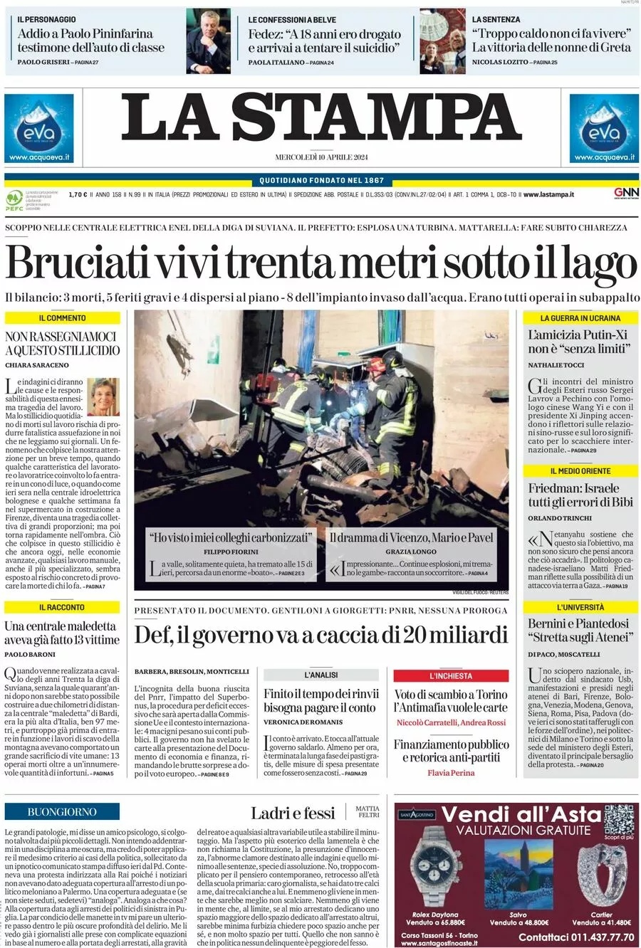 Prima-pagina-la-stampa-edizione-di-oggi-10-04-2024