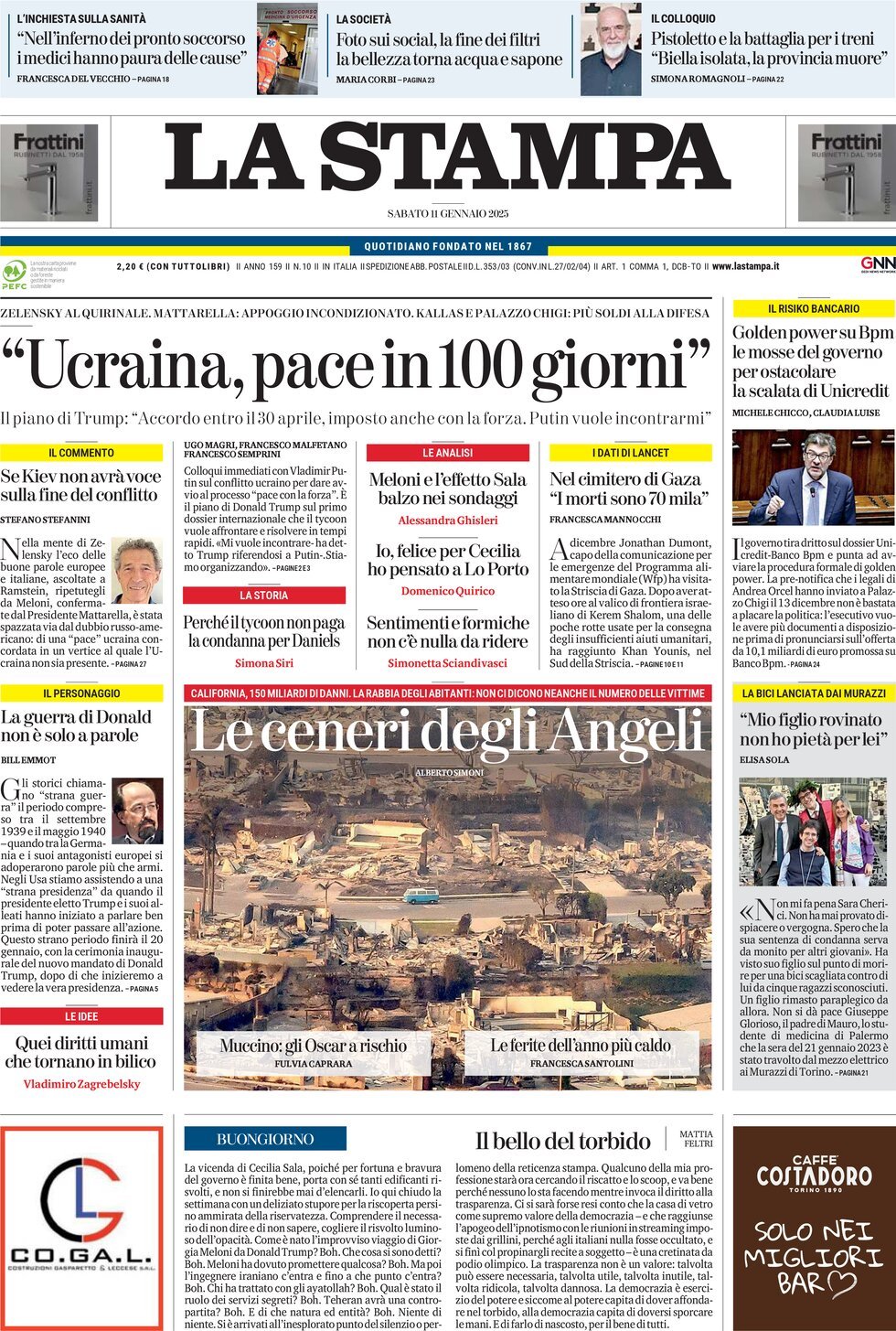 Prima-pagina-la-stampa-edizione-di-oggi-11-01-2025