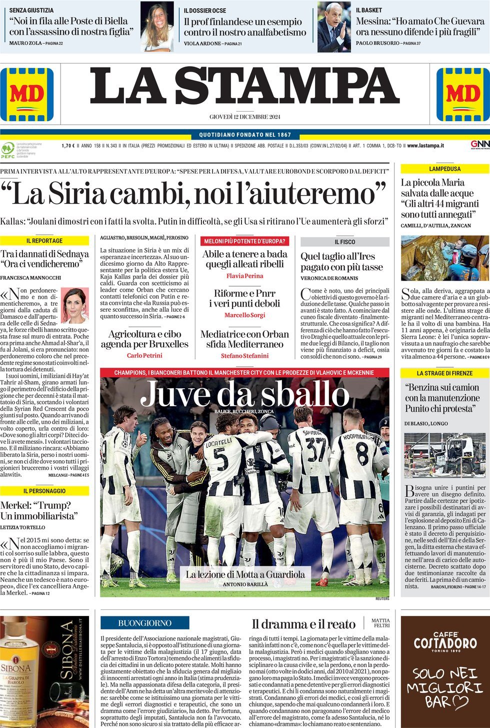 Prima-pagina-la-stampa-edizione-di-oggi-12-12-2024