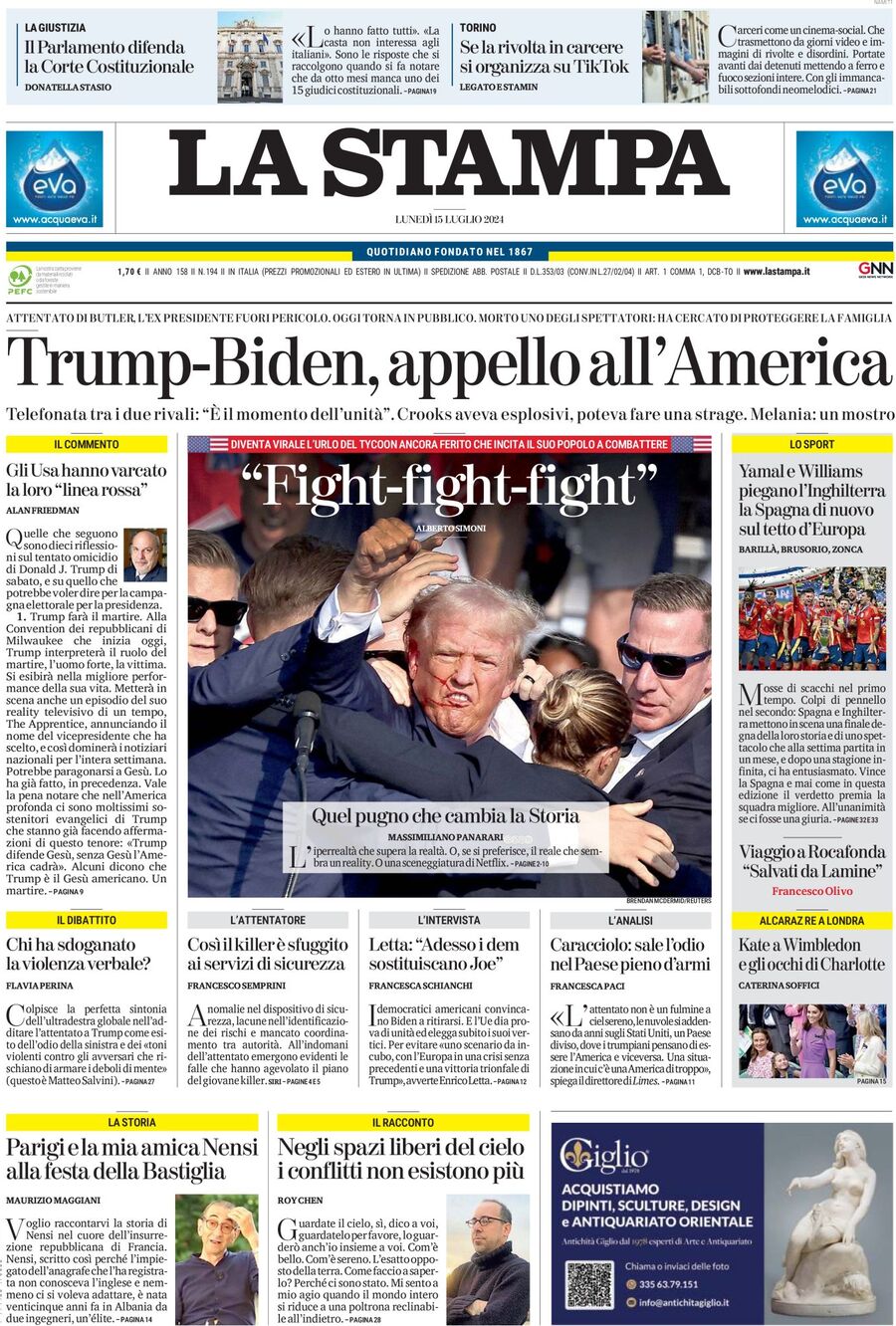 Prima-pagina-la-stampa-edizione-di-oggi-15-07-2024