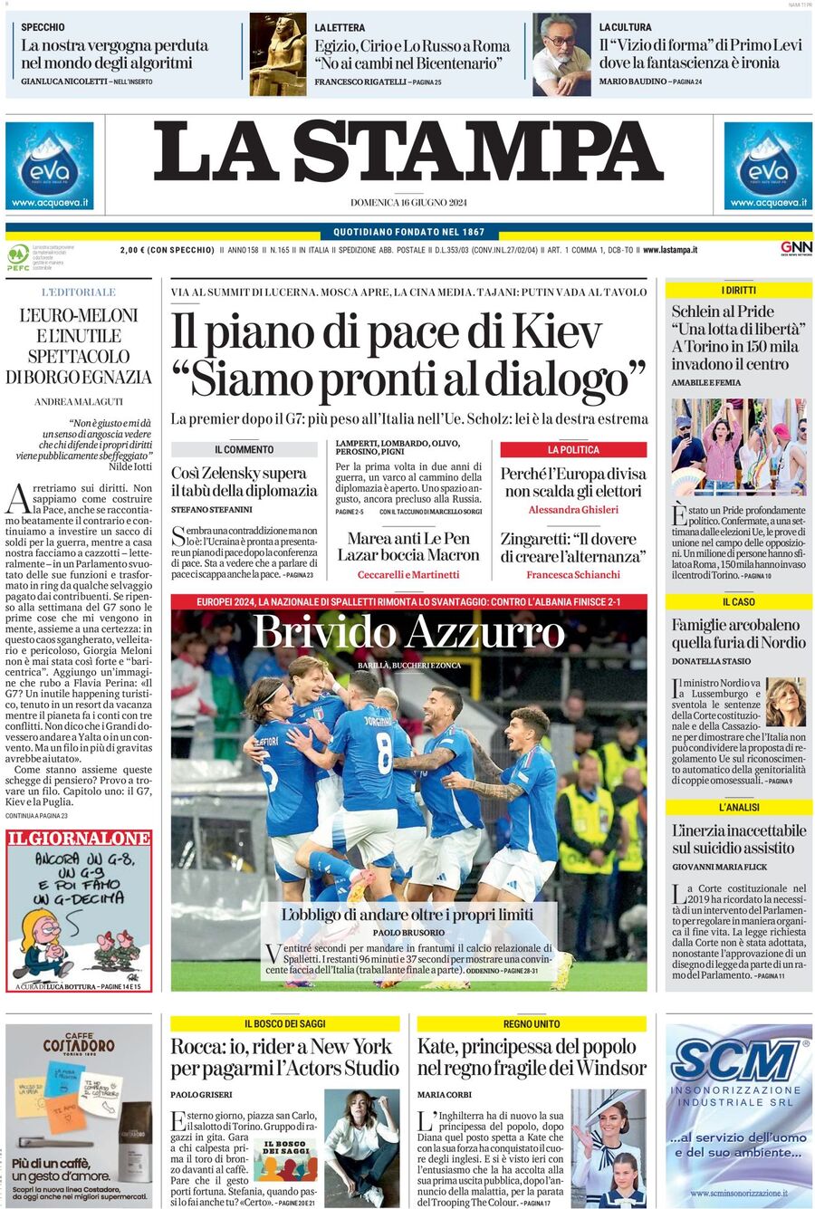 Prima-pagina-la-stampa-edizione-di-oggi-16-06-2024