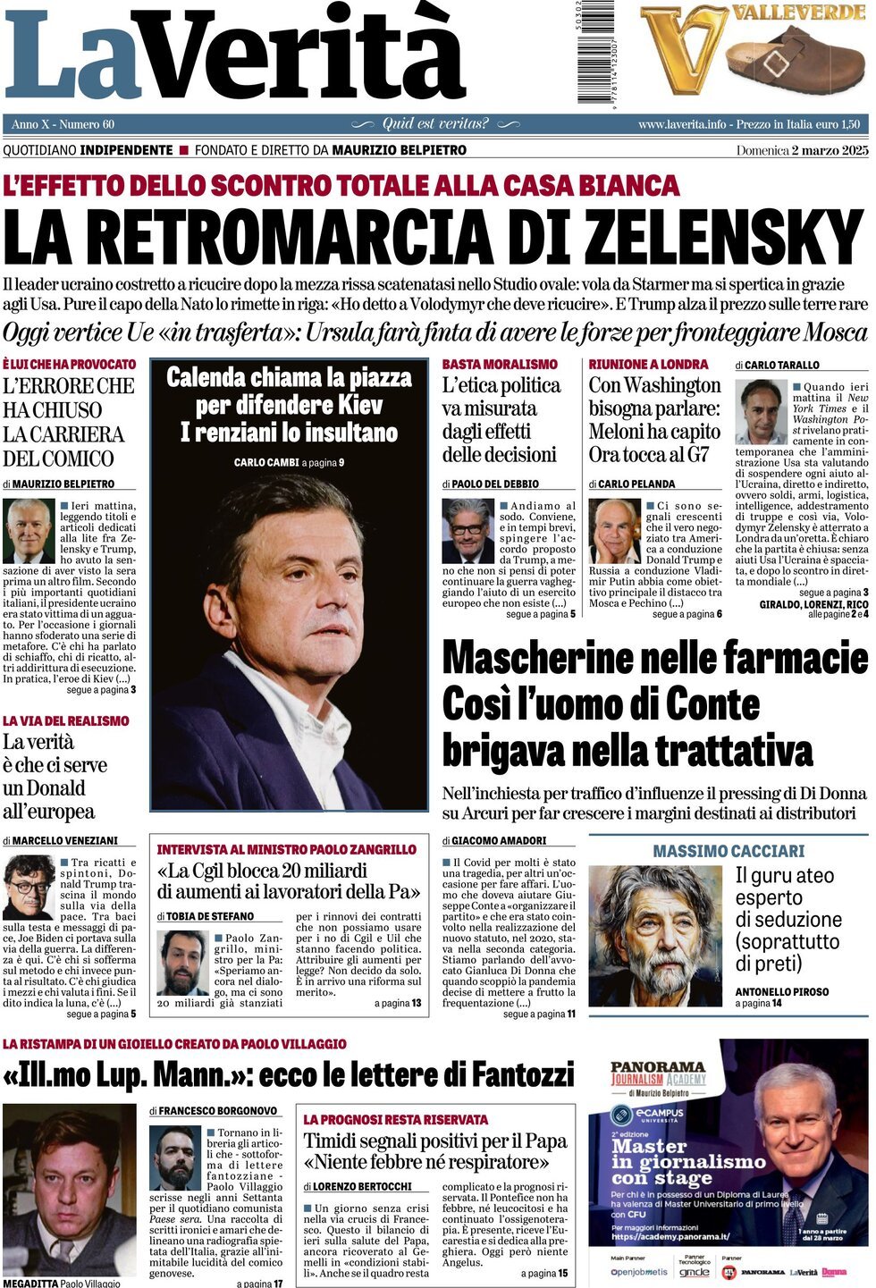 Prima-pagina-la-verita-edizione-di-oggi-02-03-2025