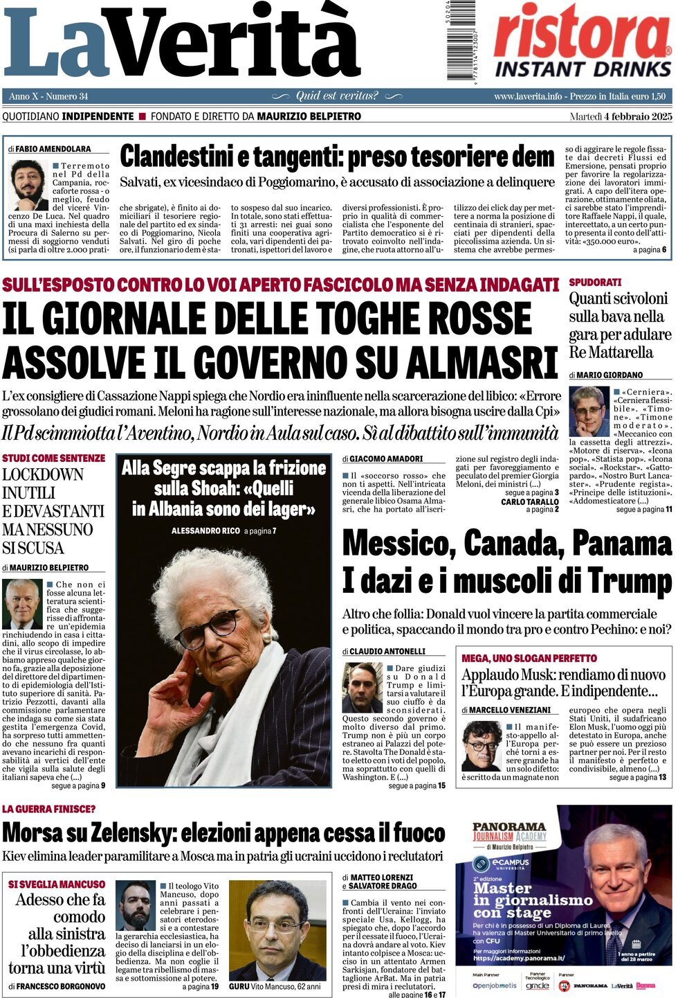 Prima-pagina-la-verita-edizione-di-oggi-04-02-2025