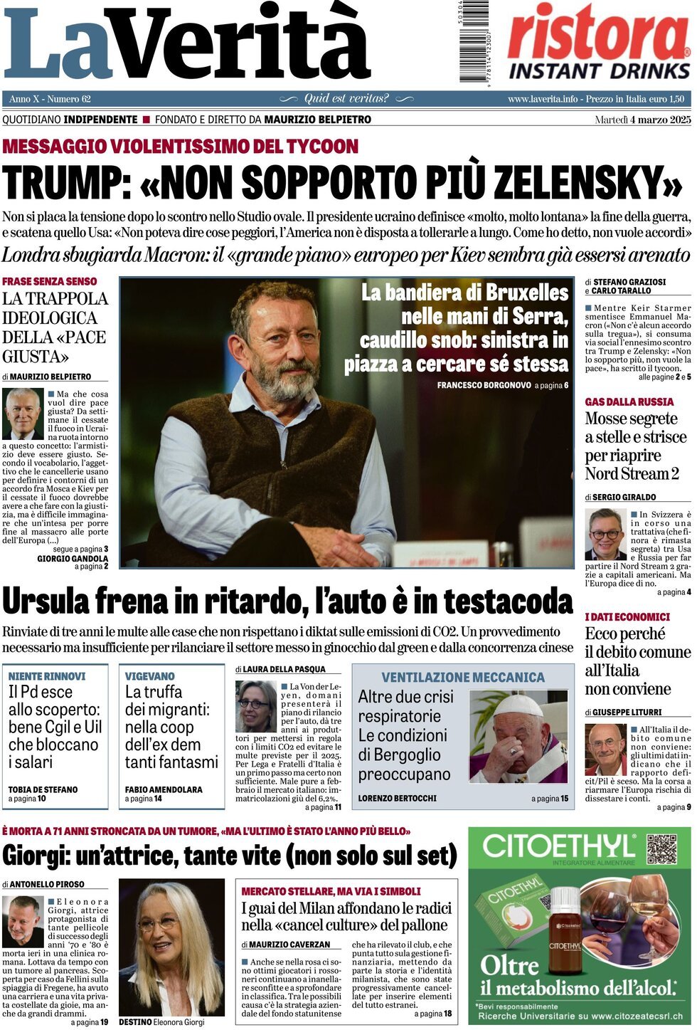 Prima-pagina-la-verita-edizione-di-oggi-04-03-2025