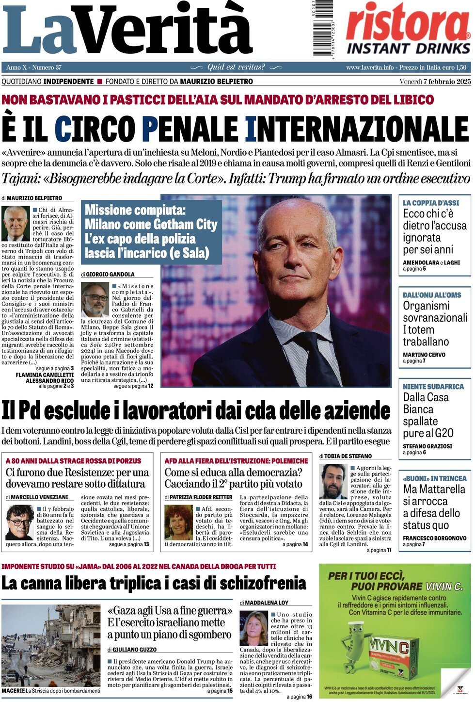 Prima-pagina-la-verita-edizione-di-oggi-07-02-2025