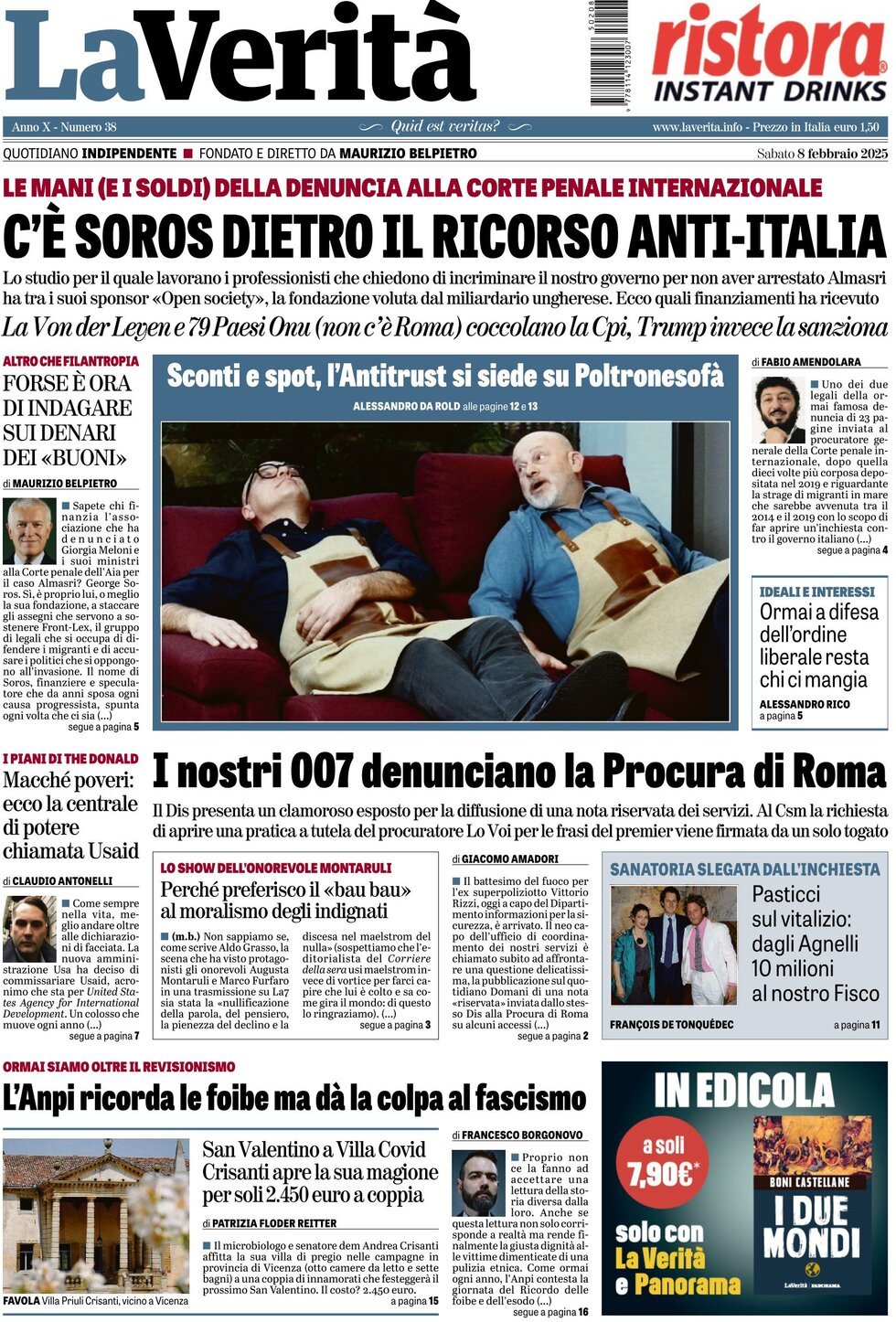 Prima-pagina-la-verita-edizione-di-oggi-08-02-2025