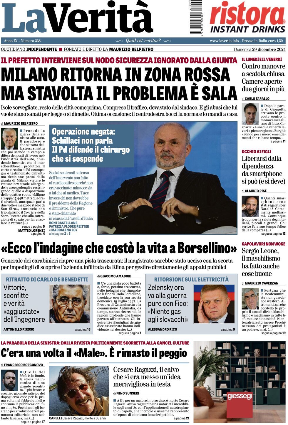 Prima-pagina-la-verita-edizione-di-oggi-29-12-2024