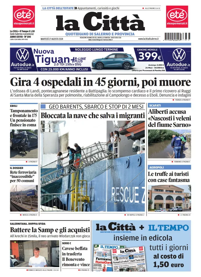 Prima-pagina-lacitta-del-2024-08-27