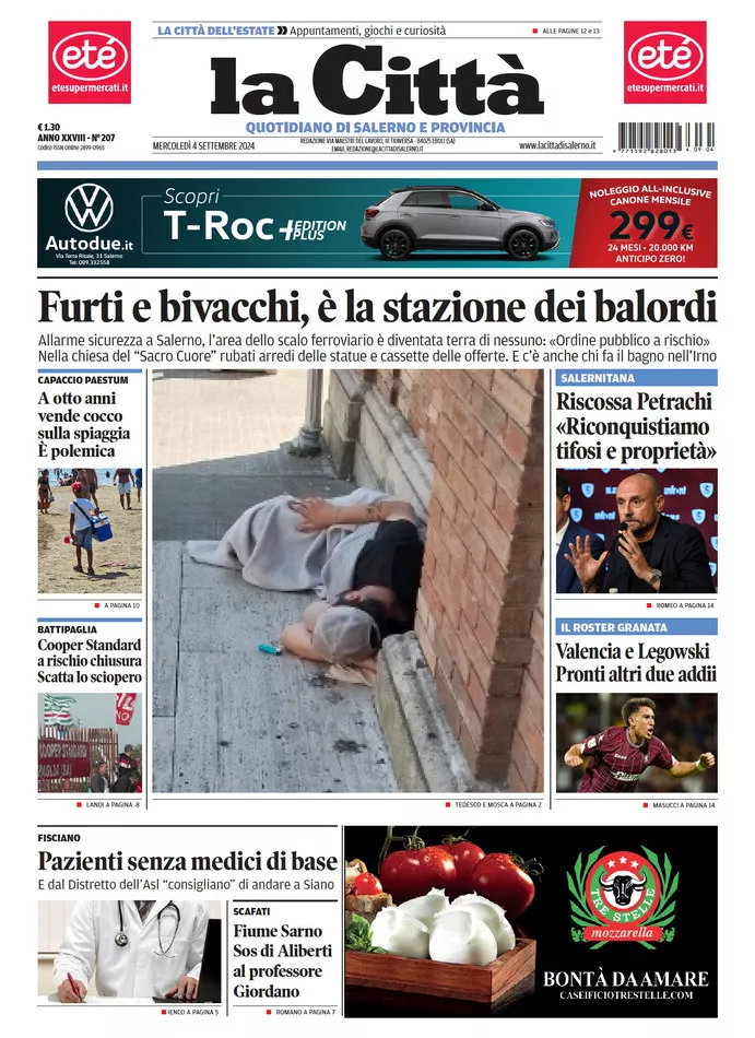 Prima-pagina-lacitta-del-2024-09-04