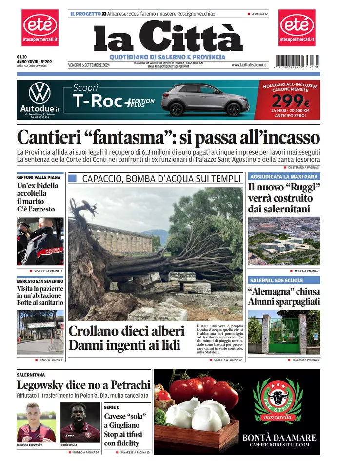 Prima-pagina-lacitta-del-2024-09-06