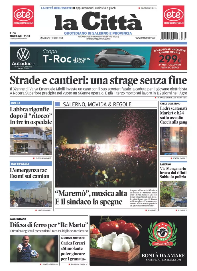 Prima-pagina-lacitta-del-2024-09-07