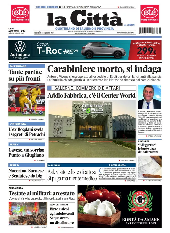 Prima-pagina-lacitta-del-2024-09-09