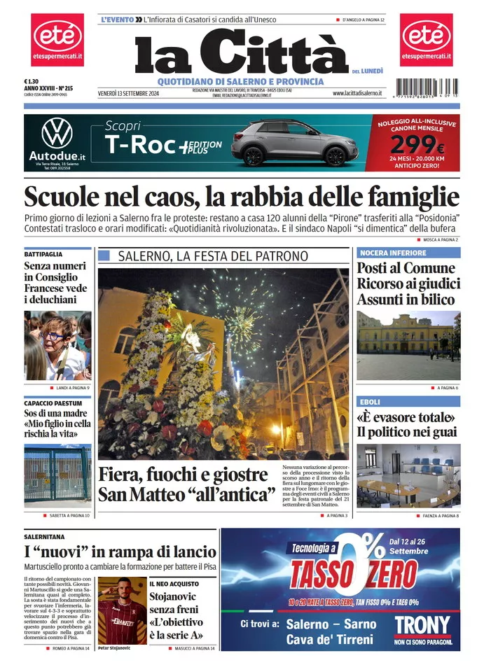 Prima-pagina-lacitta-del-2024-09-13