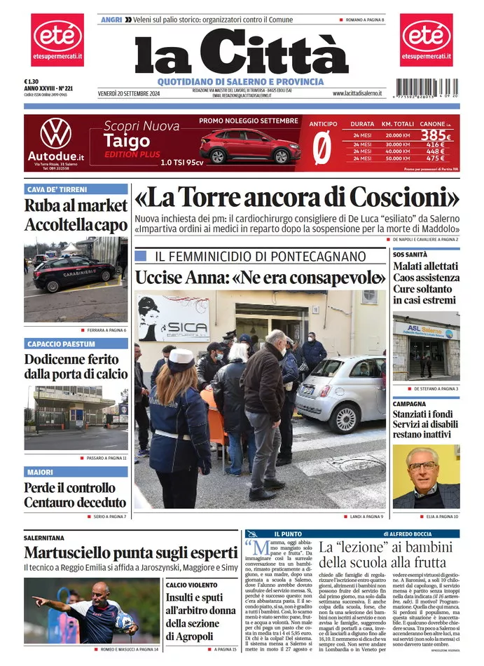 Prima-pagina-lacitta-del-2024-09-20