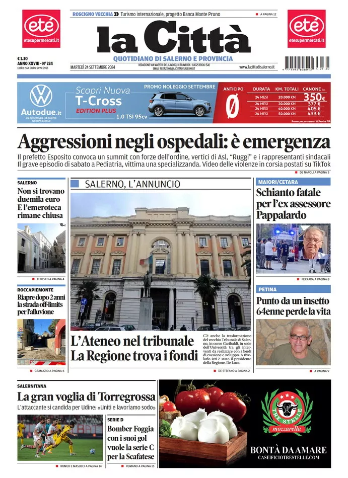 Prima-pagina-lacitta-del-2024-09-24