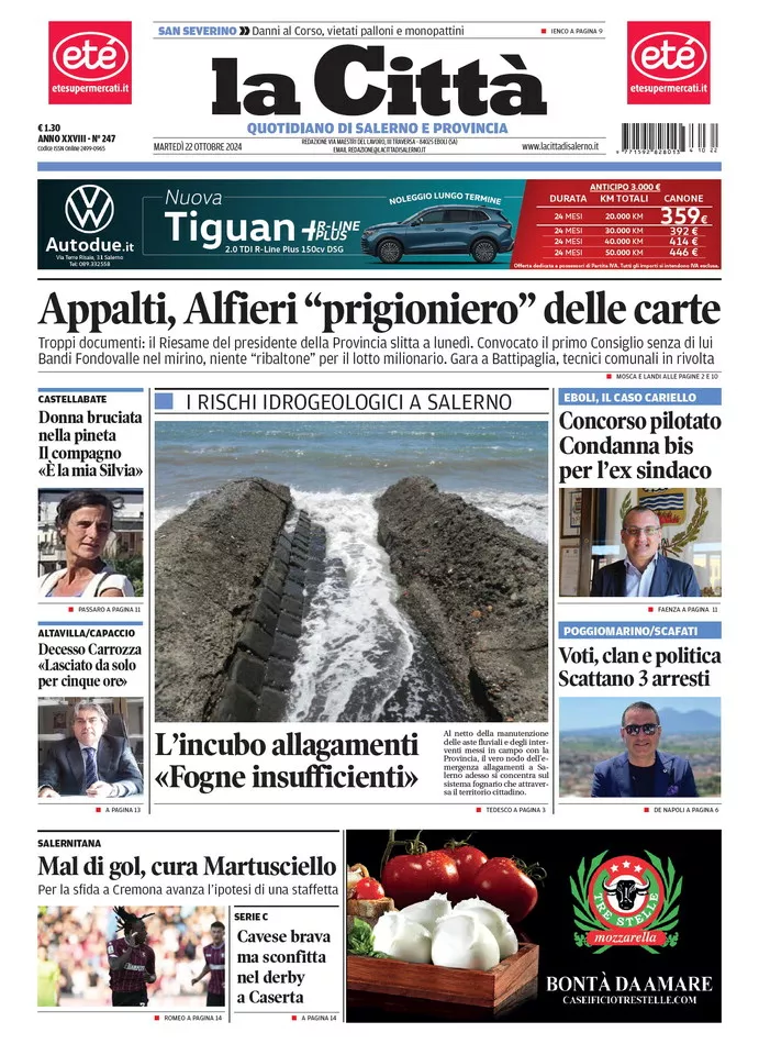 Prima-pagina-lacitta-del-2024-10-22