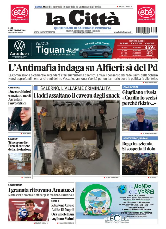 Prima-pagina-lacitta-del-2024-10-23