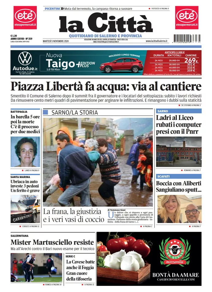 Prima-pagina-lacitta-del-2024-11-05