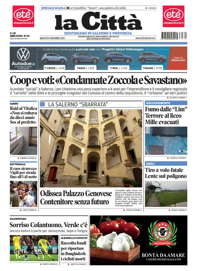 Prima-pagina-lacitta-del-2024-11-19