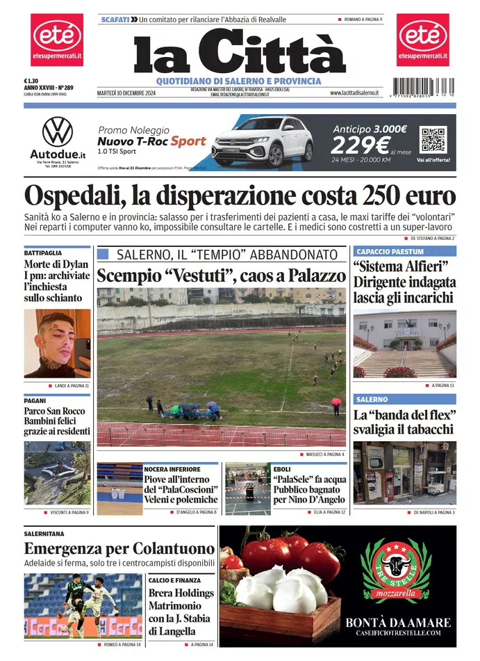 Prima-pagina-lacitta-del-2024-12-10