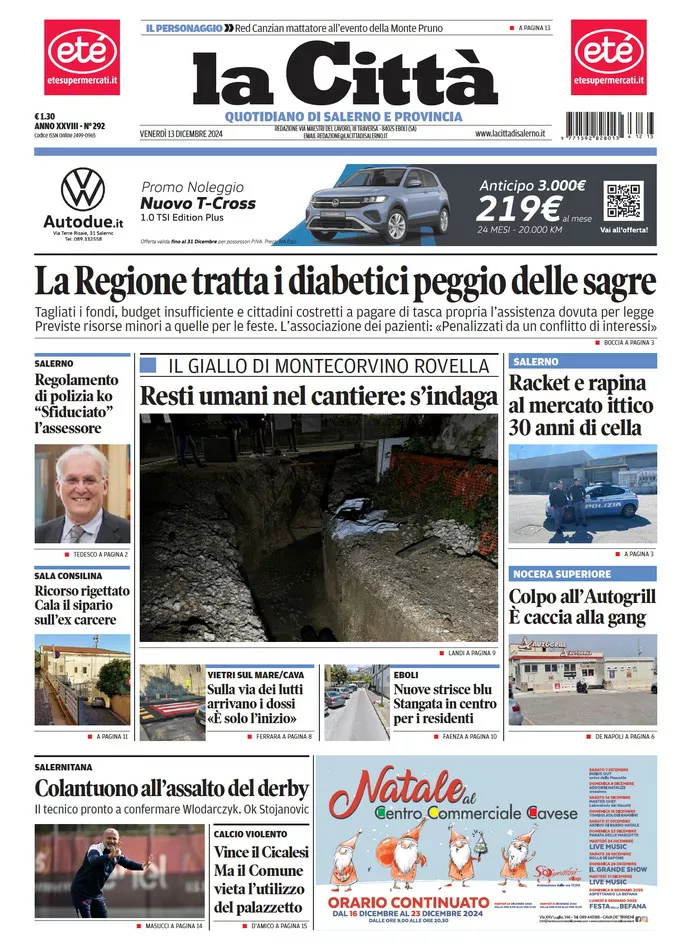 Prima-pagina-lacitta-del-2024-12-13