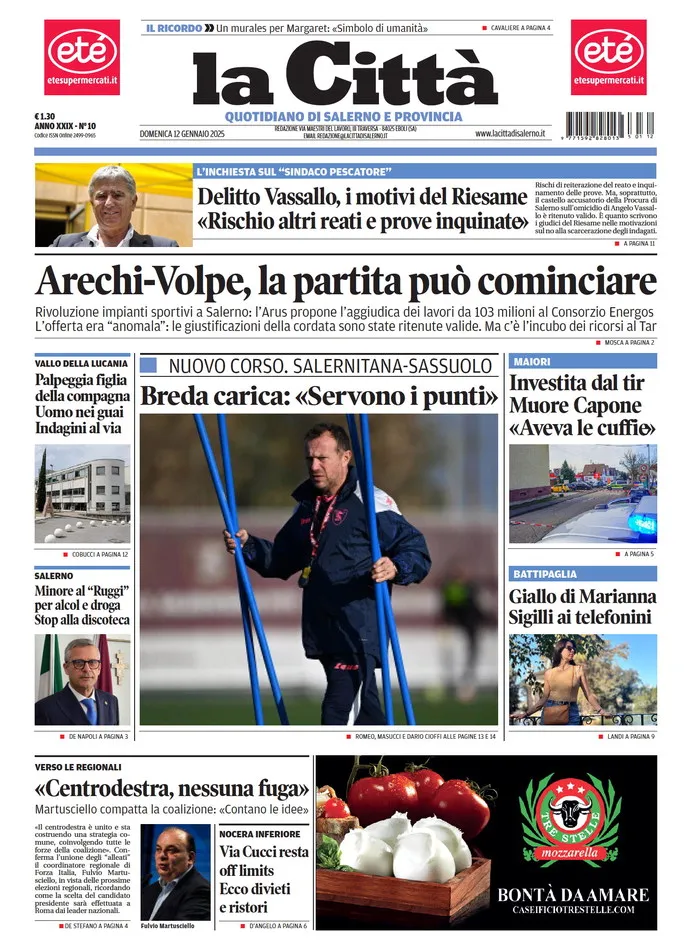 Prima-pagina-lacitta-del-2025-01-12