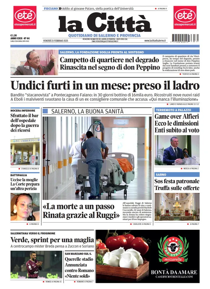 Prima-pagina-lacitta-del-2025-02-21