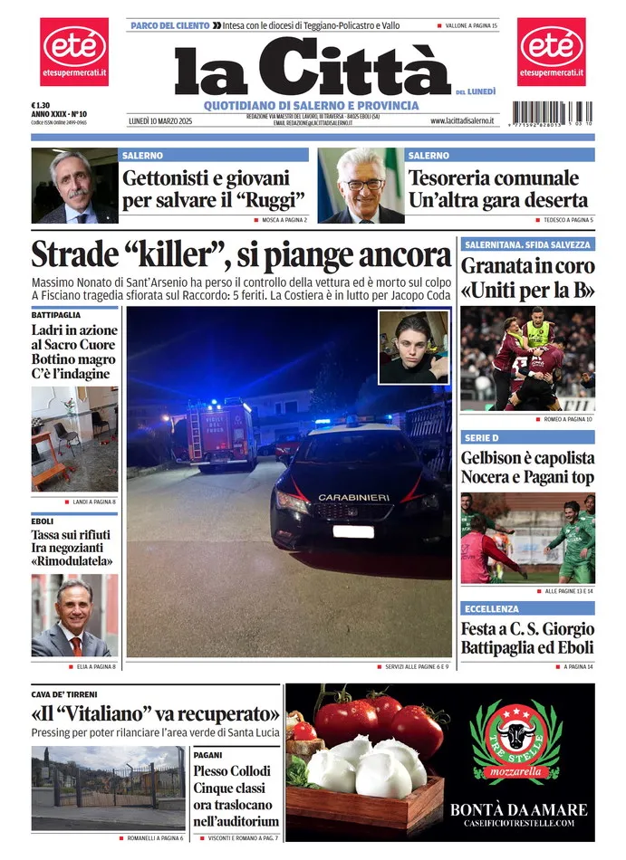 Prima-pagina-lacitta-del-2025-03-10