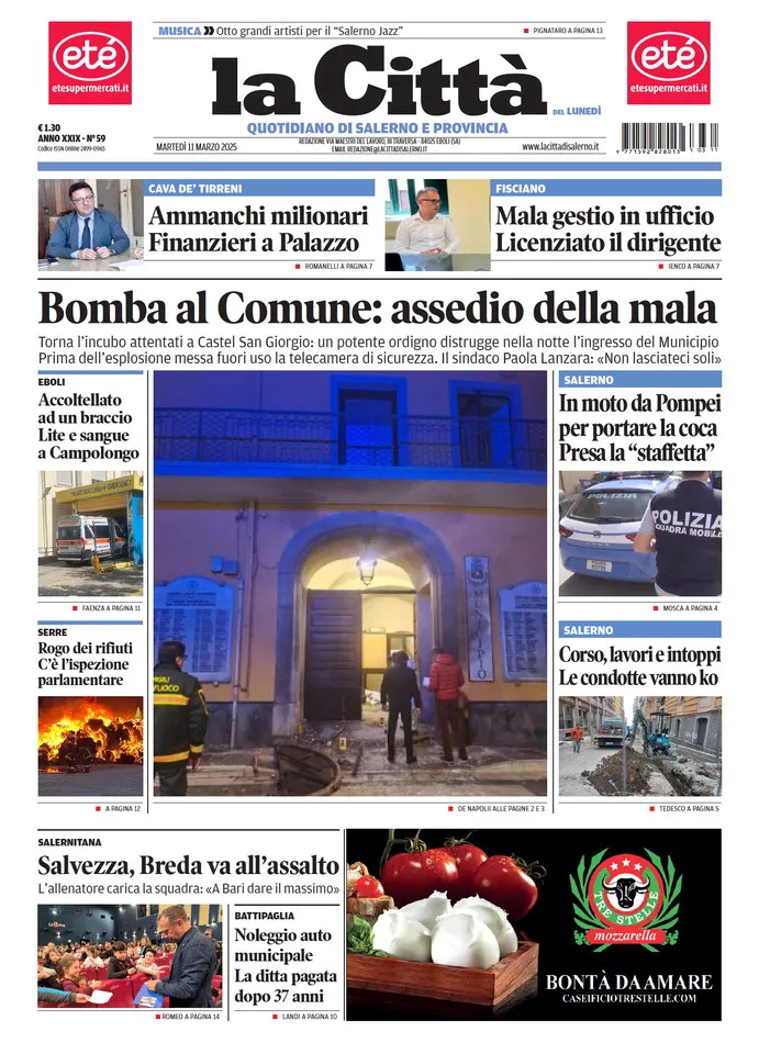 Prima-pagina-lacitta-del-2025-03-11