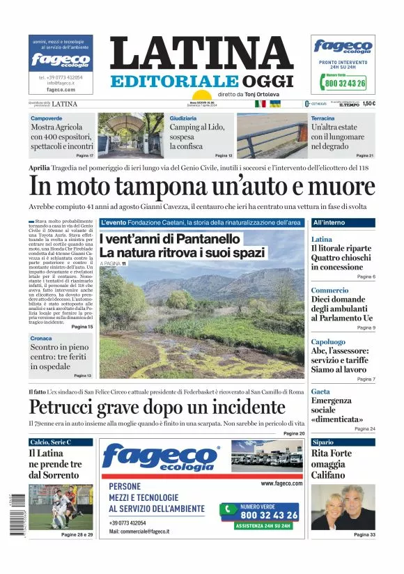 Prima-pagina-latina-editoriale-oggi-oggi-edizione-del-20240407