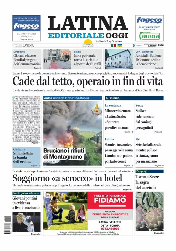 Prima-pagina-latina-editoriale-oggi-oggi-edizione-del-20240409