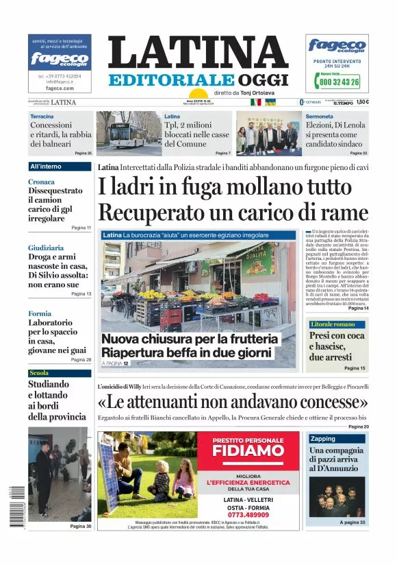 Prima-pagina-latina-editoriale-oggi-oggi-edizione-del-20240410