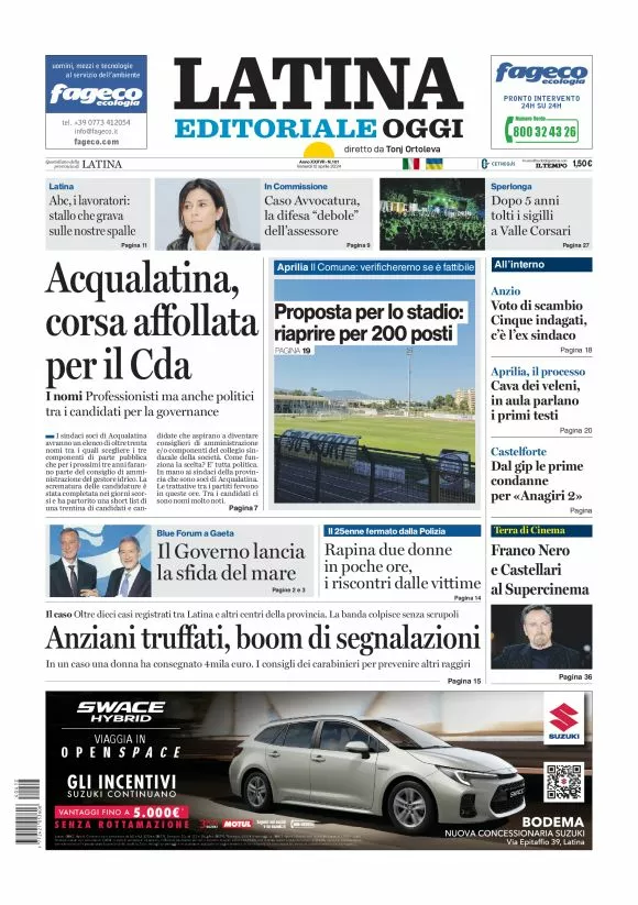 Prima-pagina-latina-editoriale-oggi-oggi-edizione-del-20240412