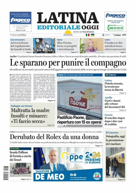 Prima-pagina-latina-editoriale-oggi-oggi-edizione-del-20240413