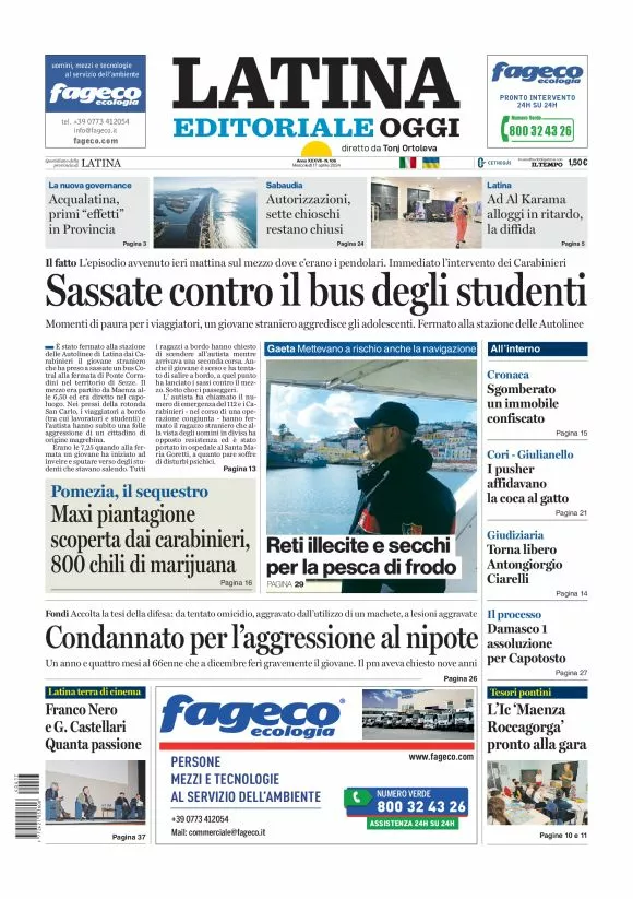 Prima-pagina-latina-editoriale-oggi-oggi-edizione-del-20240417