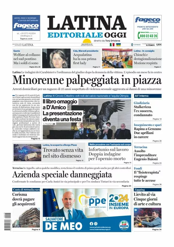 Prima-pagina-latina-editoriale-oggi-oggi-edizione-del-20240425