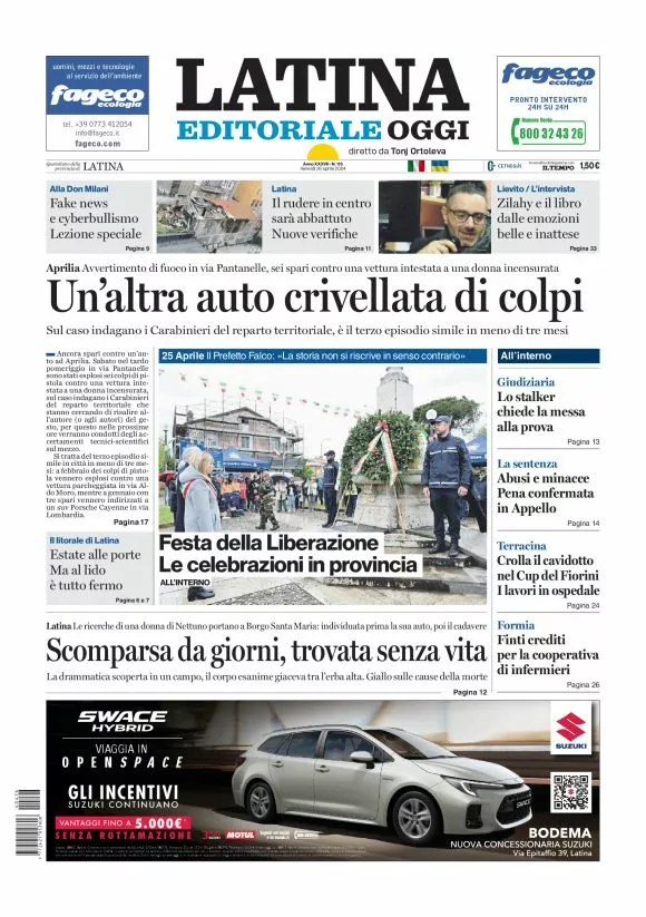 Prima-pagina-latina-editoriale-oggi-oggi-edizione-del-20240426