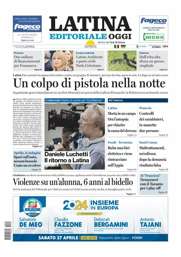 Prima-pagina-latina-editoriale-oggi-oggi-edizione-del-20240427